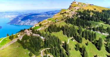 drone shots switzerland mountains