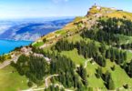 drone shots switzerland mountains